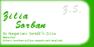 zilia sorban business card